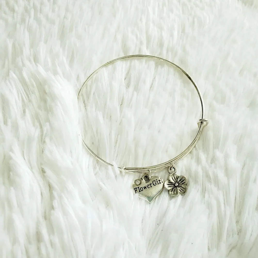 Be My Flower Girl Bracelet, Wedding Party Jewelry